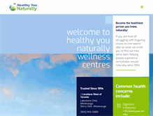 Tablet Screenshot of healthyyounaturally.com